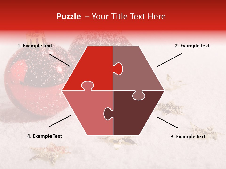 Golden Star Red PowerPoint Template