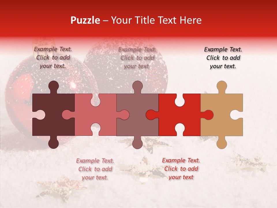 Golden Star Red PowerPoint Template
