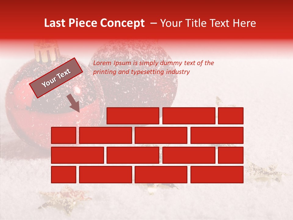 Golden Star Red PowerPoint Template