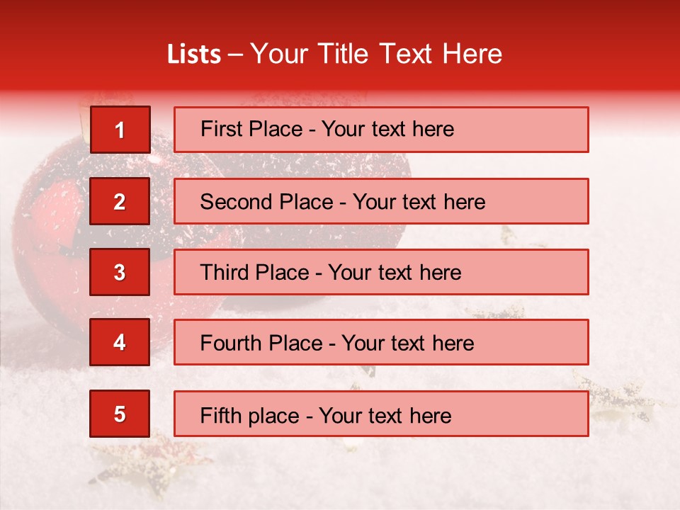 Golden Star Red PowerPoint Template