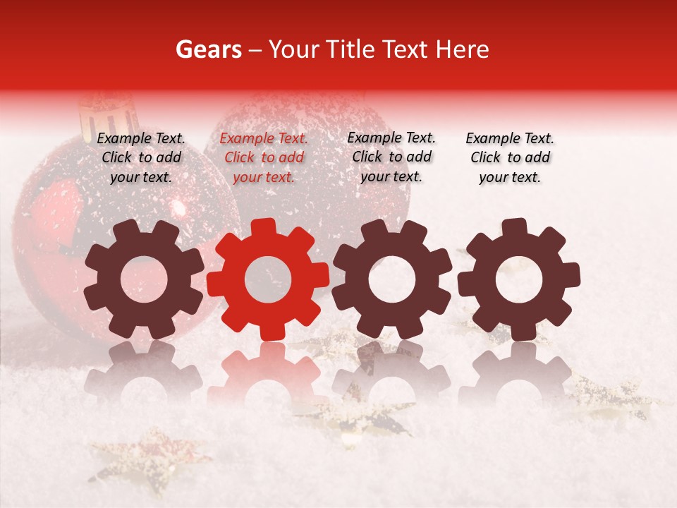 Golden Star Red PowerPoint Template