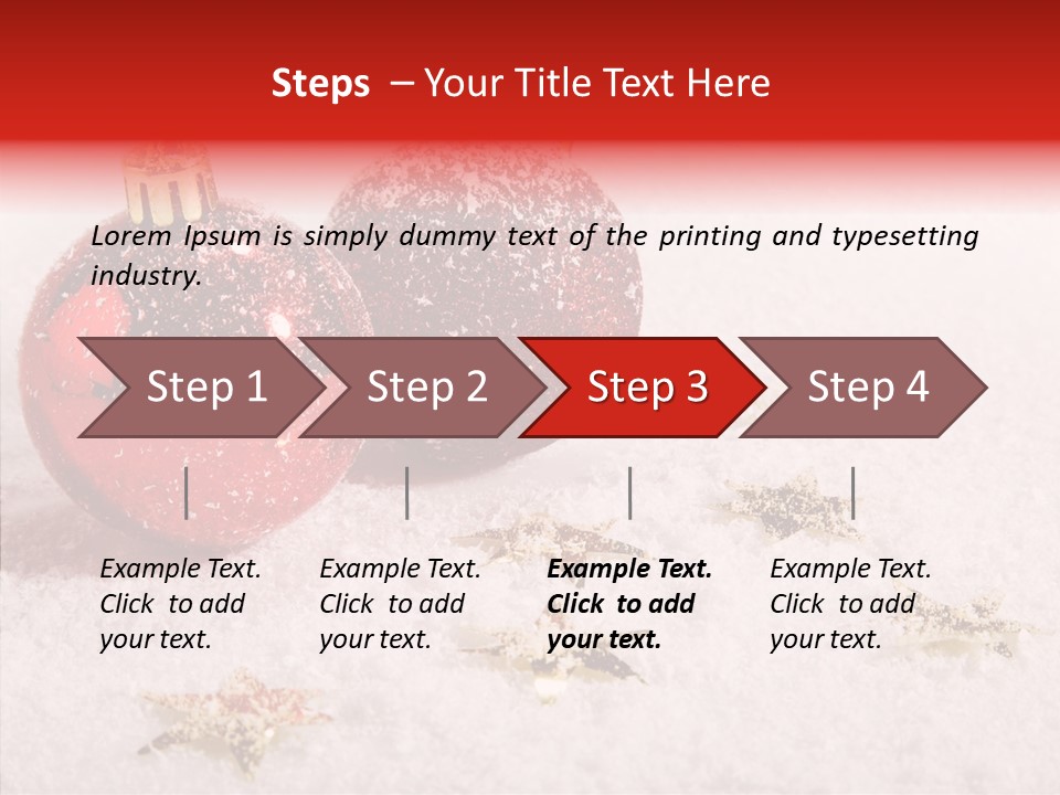 Golden Star Red PowerPoint Template