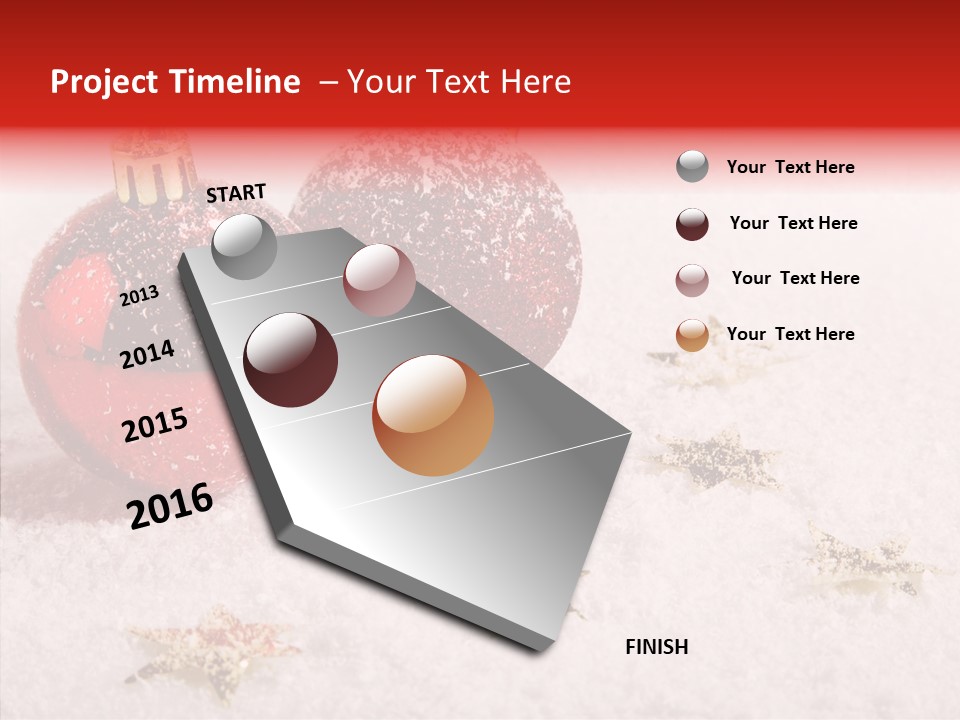 Golden Star Red PowerPoint Template