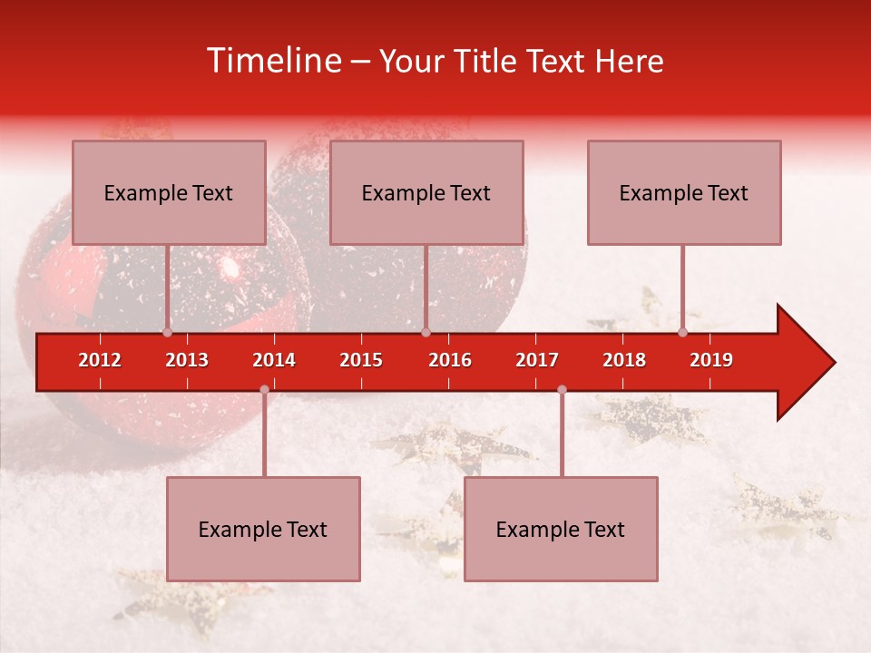 Golden Star Red PowerPoint Template