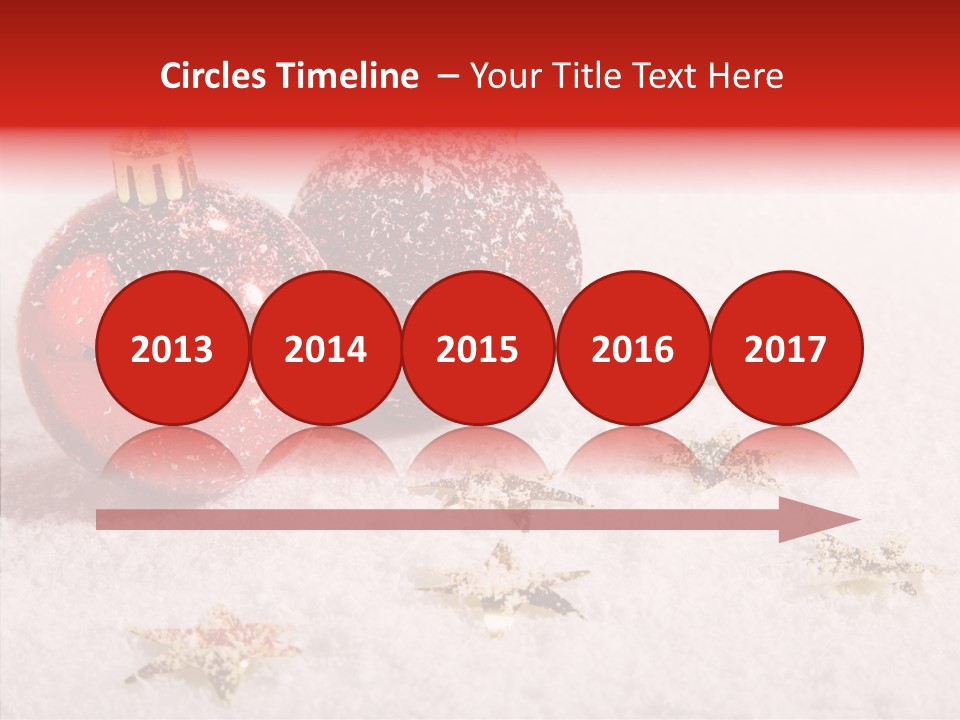 Golden Star Red PowerPoint Template