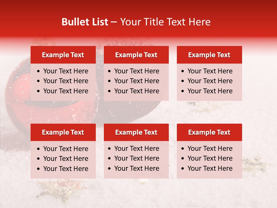 Golden Star Red PowerPoint Template