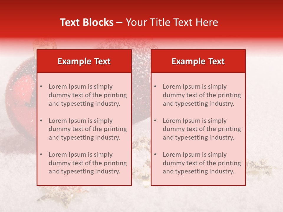 Golden Star Red PowerPoint Template