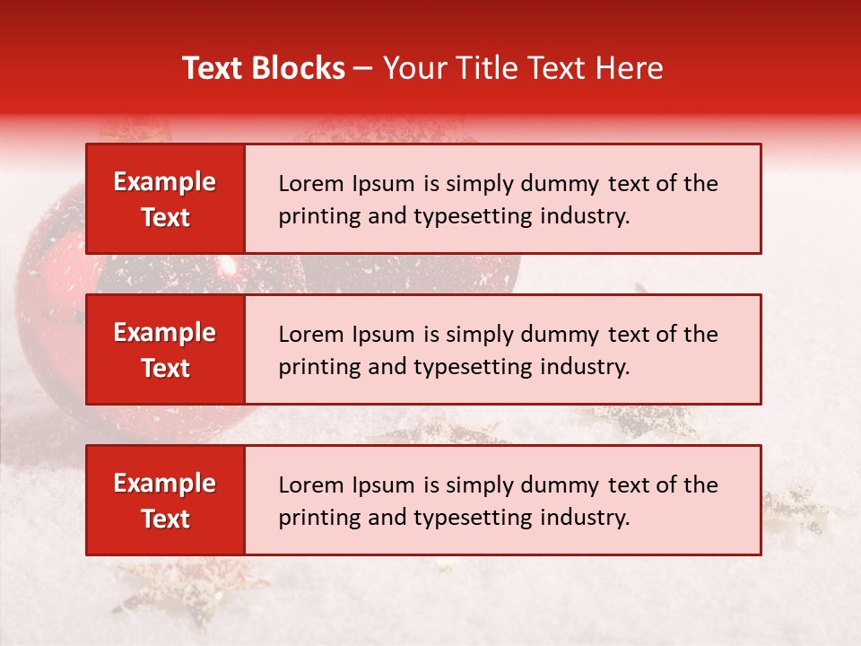 Golden Star Red PowerPoint Template