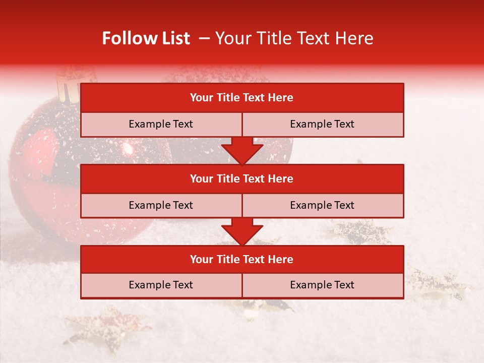 Golden Star Red PowerPoint Template