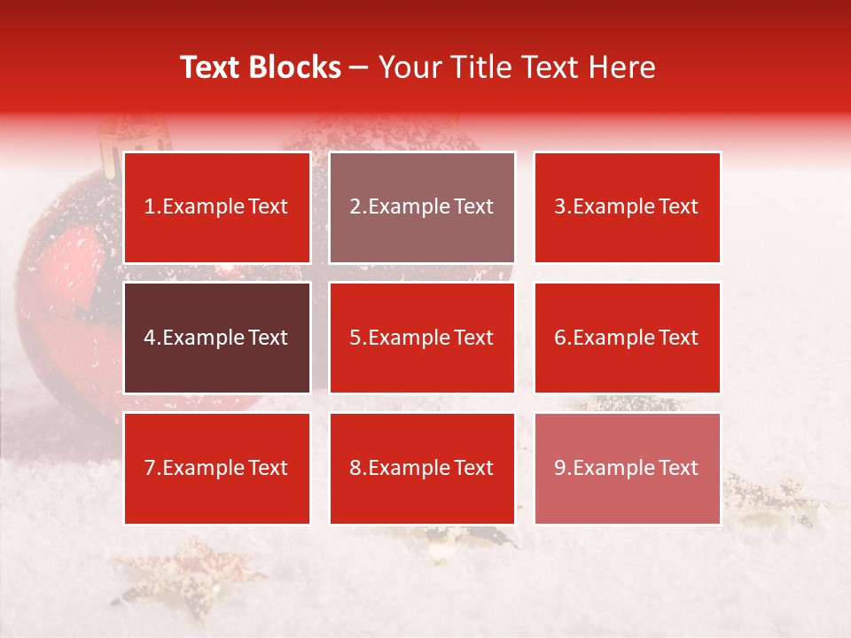 Golden Star Red PowerPoint Template