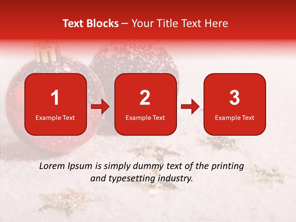 Golden Star Red PowerPoint Template
