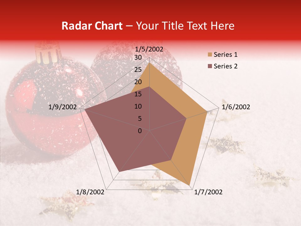 Golden Star Red PowerPoint Template