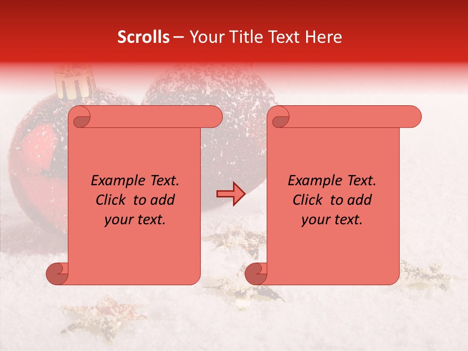 Golden Star Red PowerPoint Template