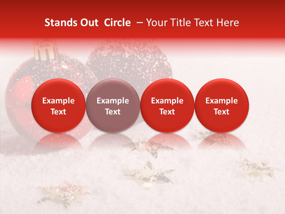 Golden Star Red PowerPoint Template