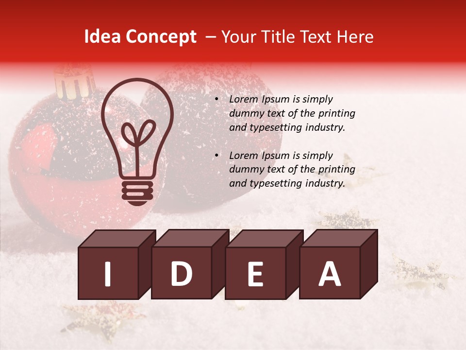 Golden Star Red PowerPoint Template