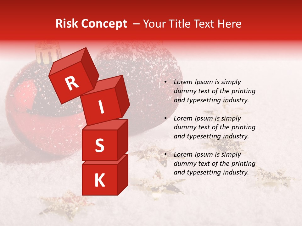 Golden Star Red PowerPoint Template