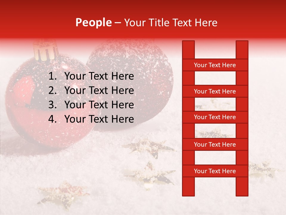 Golden Star Red PowerPoint Template