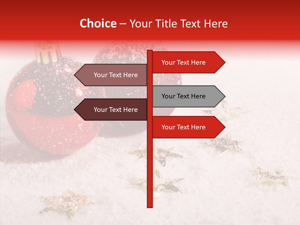 Golden Star Red PowerPoint Template