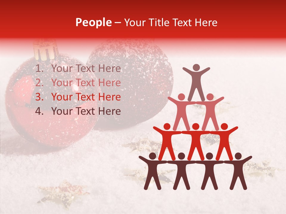 Golden Star Red PowerPoint Template