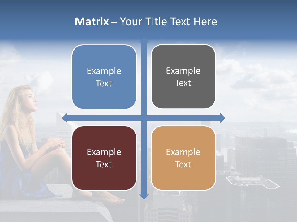 Work Blonde Legs PowerPoint Template