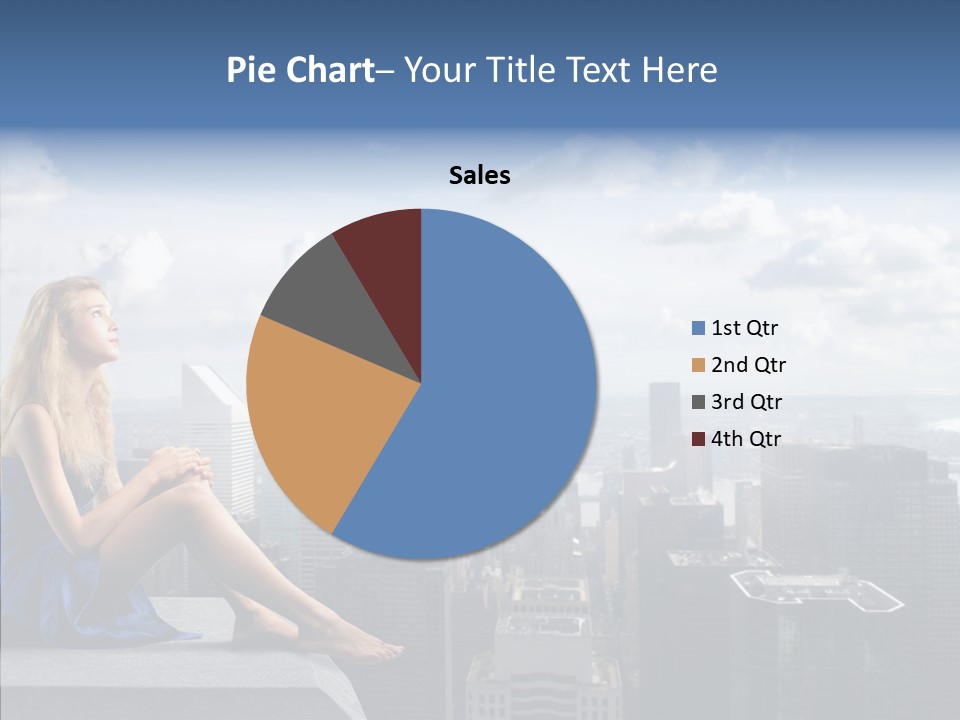 Work Blonde Legs PowerPoint Template