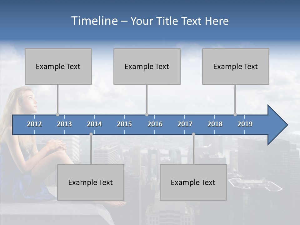 Work Blonde Legs PowerPoint Template