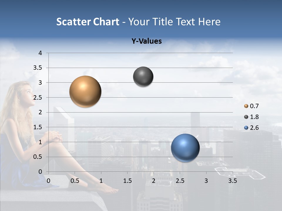 Work Blonde Legs PowerPoint Template