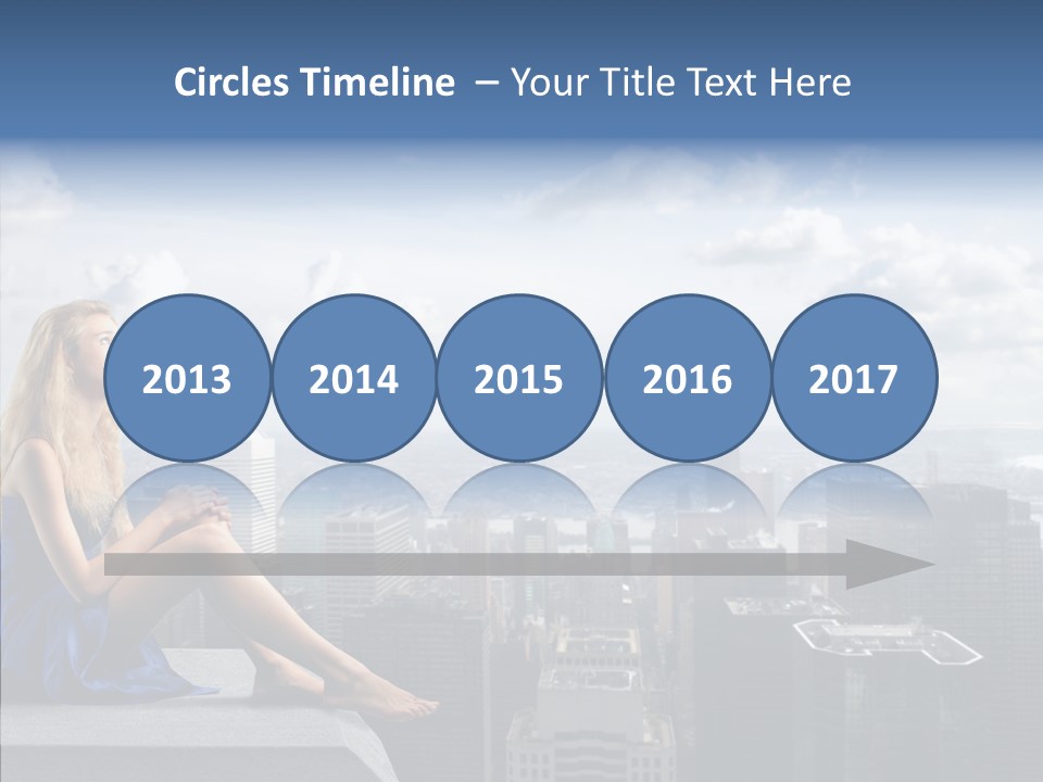 Work Blonde Legs PowerPoint Template