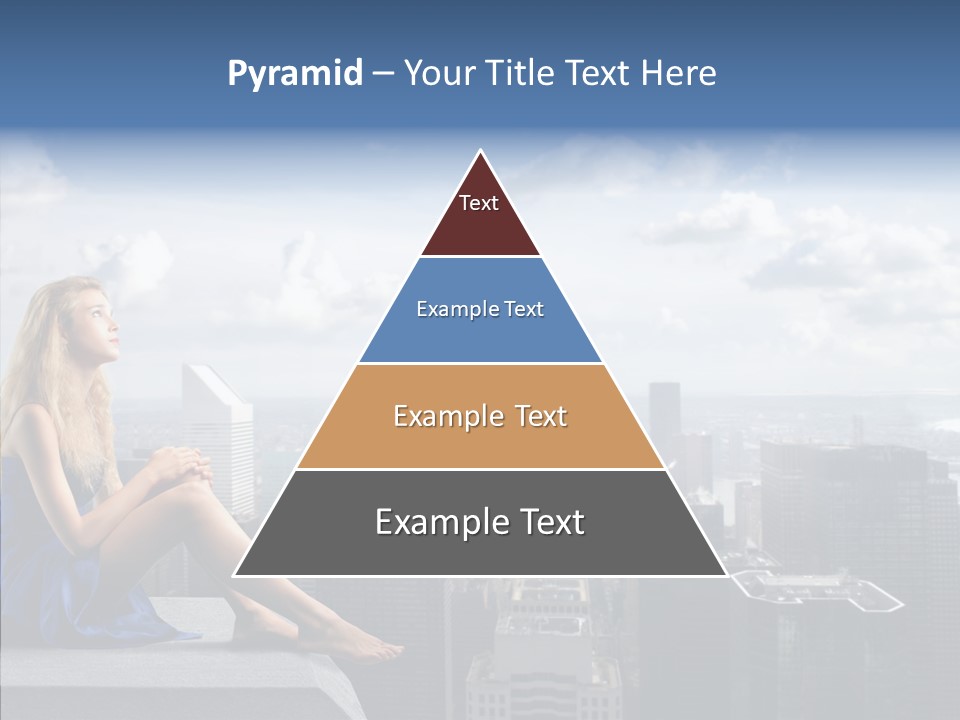 Work Blonde Legs PowerPoint Template