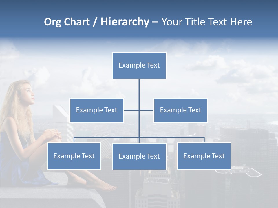 Work Blonde Legs PowerPoint Template