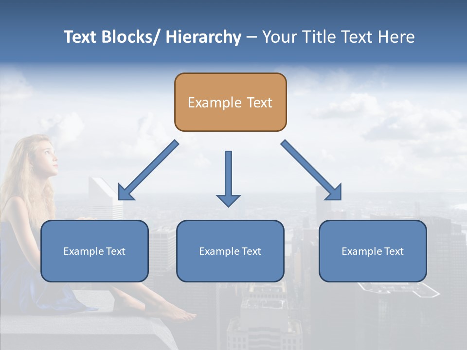 Work Blonde Legs PowerPoint Template