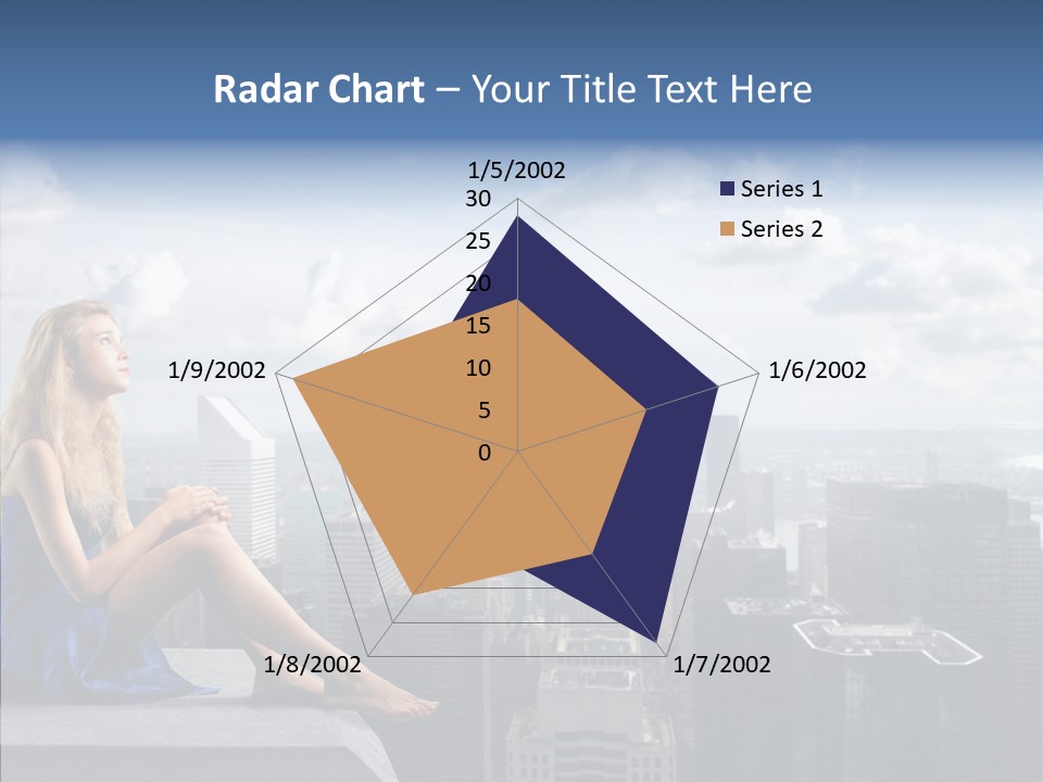 Work Blonde Legs PowerPoint Template