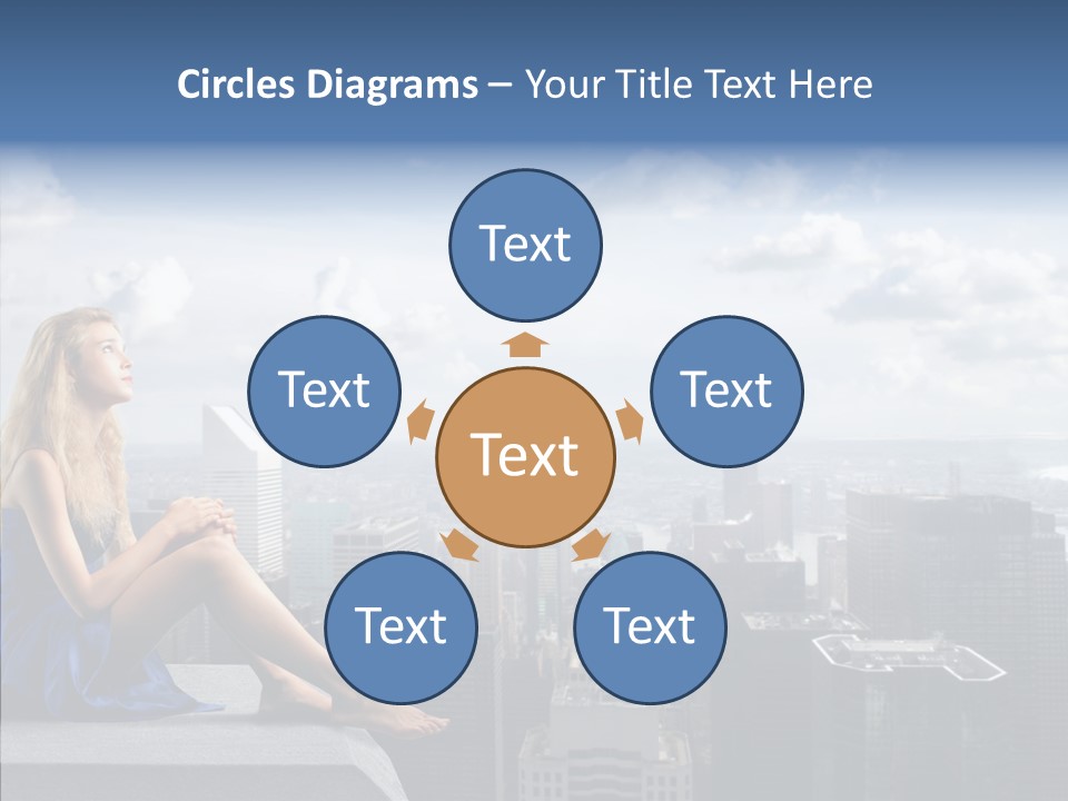 Work Blonde Legs PowerPoint Template