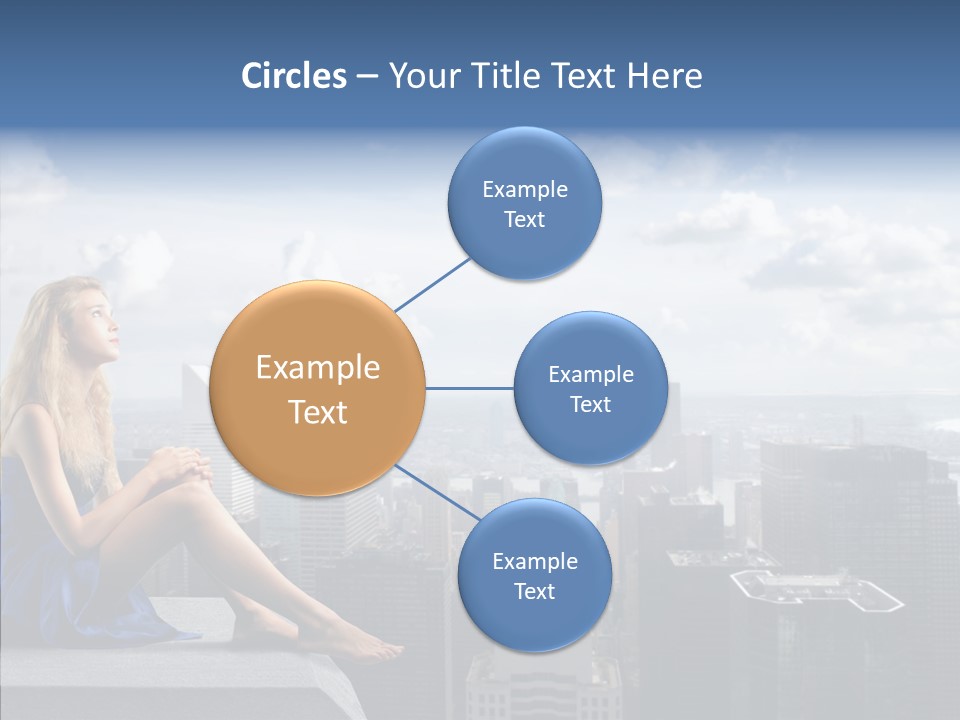 Work Blonde Legs PowerPoint Template