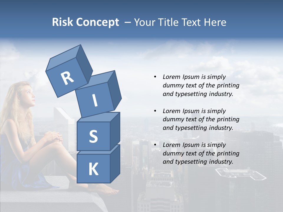 Work Blonde Legs PowerPoint Template