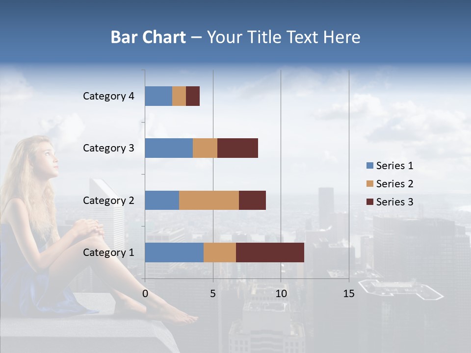 Work Blonde Legs PowerPoint Template