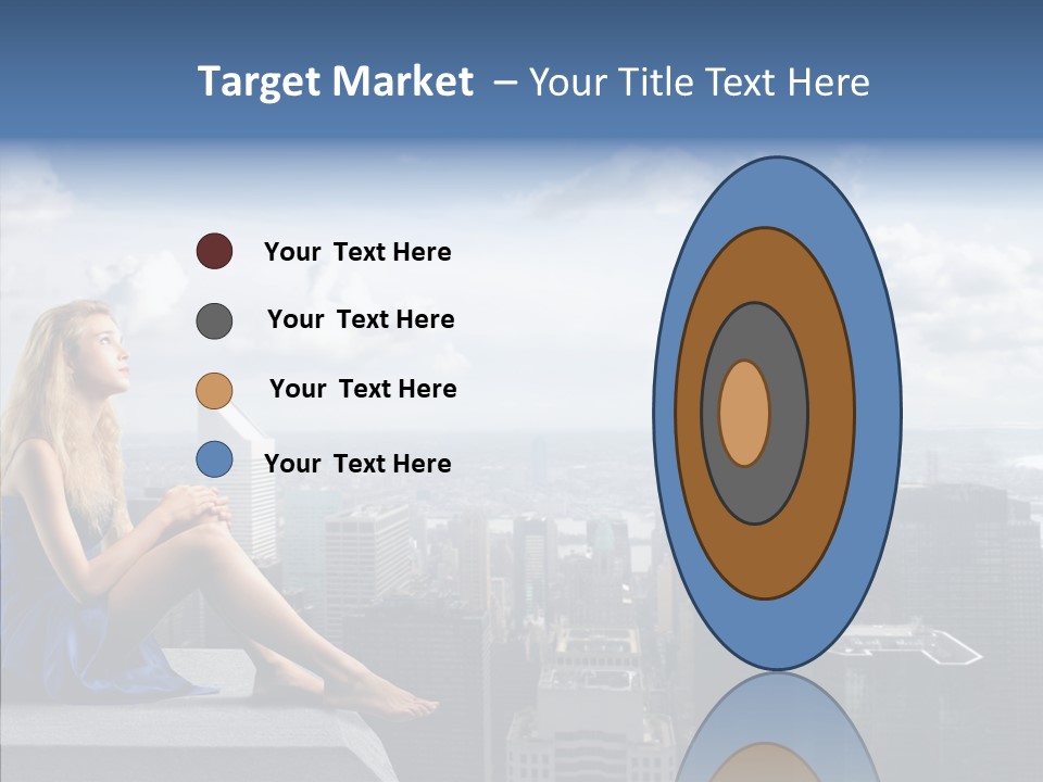 Work Blonde Legs PowerPoint Template