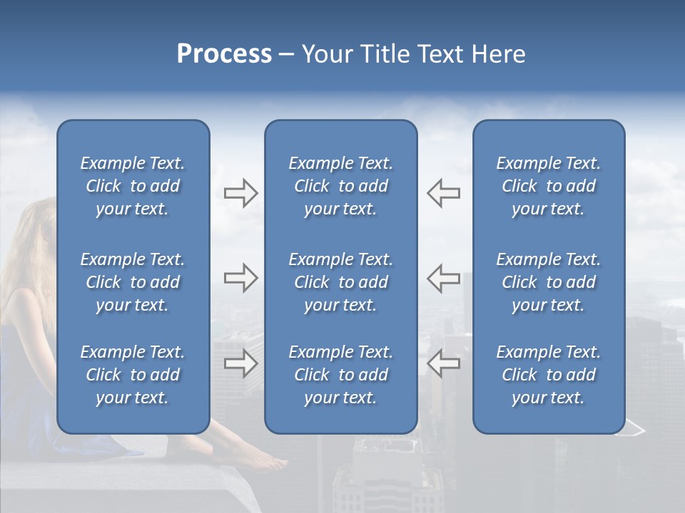 Work Blonde Legs PowerPoint Template