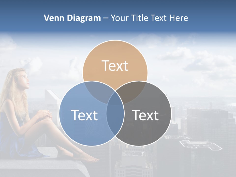 Work Blonde Legs PowerPoint Template