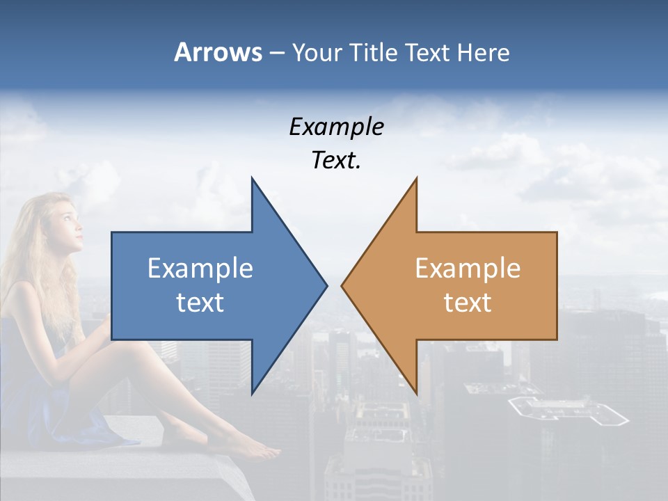 Work Blonde Legs PowerPoint Template