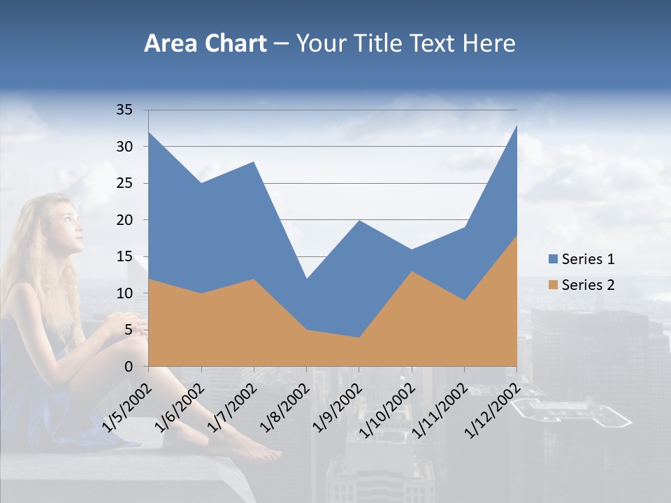 Work Blonde Legs PowerPoint Template
