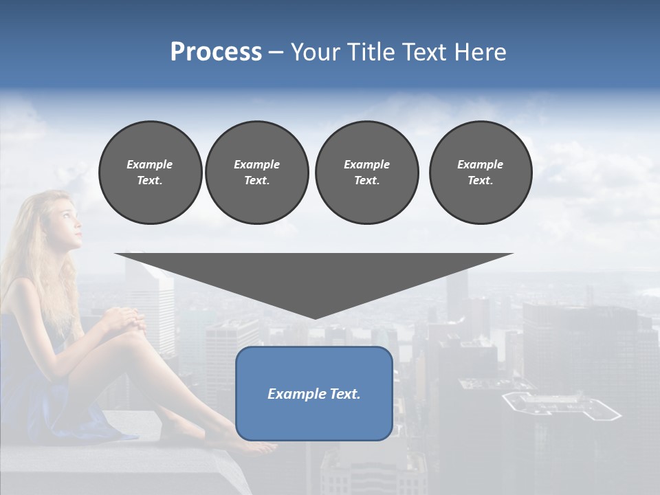 Work Blonde Legs PowerPoint Template