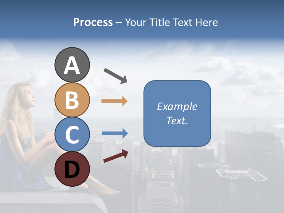 Work Blonde Legs PowerPoint Template