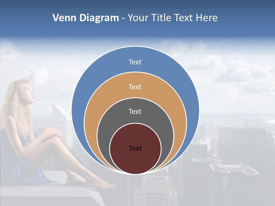 Work Blonde Legs PowerPoint Template