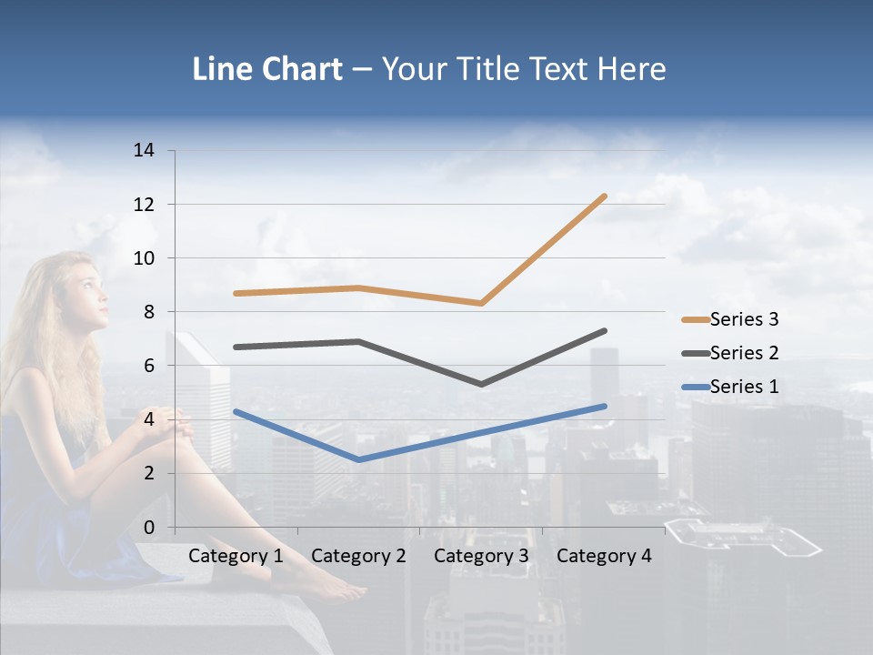Work Blonde Legs PowerPoint Template