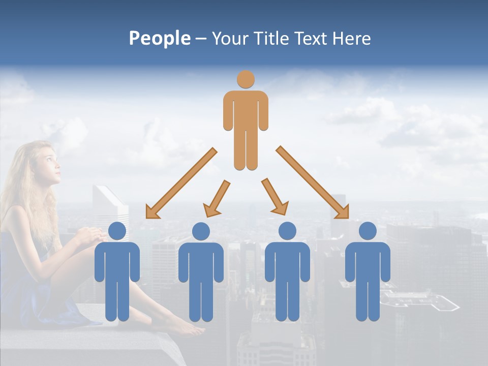 Work Blonde Legs PowerPoint Template