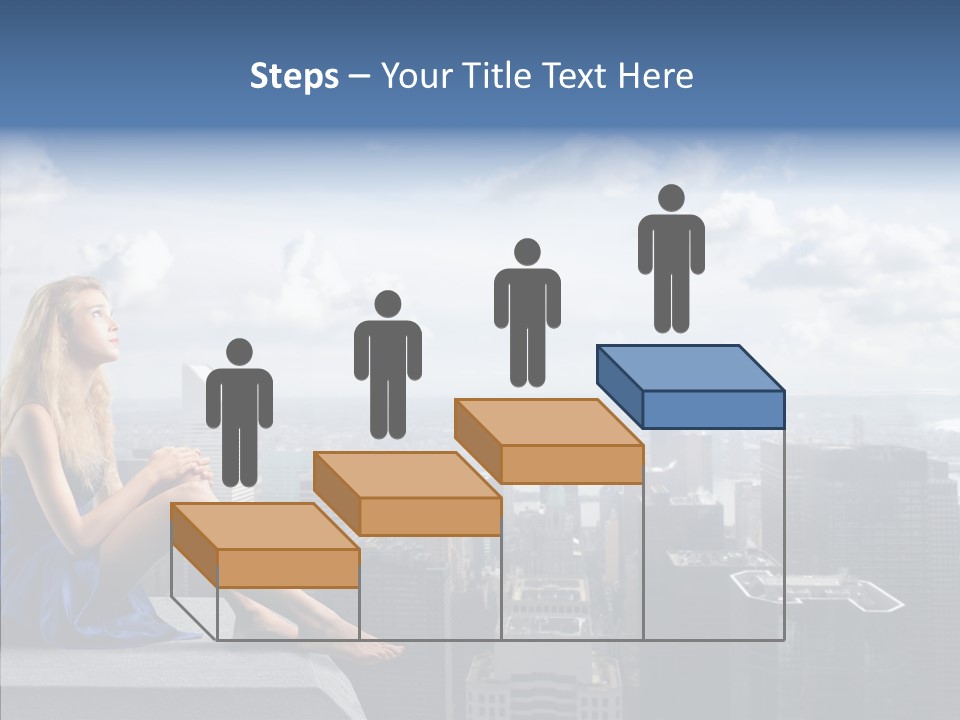 Work Blonde Legs PowerPoint Template