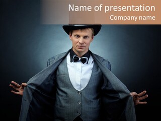 Magic One Grey PowerPoint Template