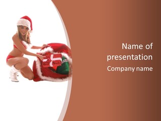 Santa Bag Gift PowerPoint Template