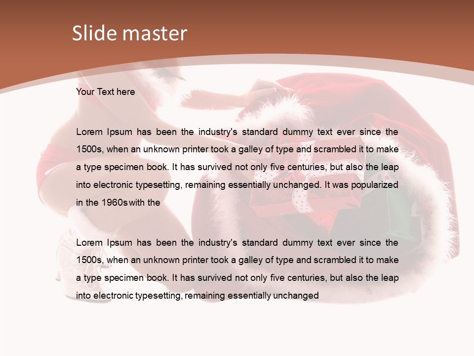 Santa Bag Gift PowerPoint Template